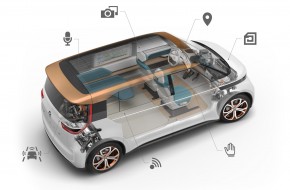 CES 2016: Electric Volkswagen Budd-e Concept Microbus