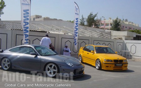 Porsche & BMW Chilling Dubai Parking Deck